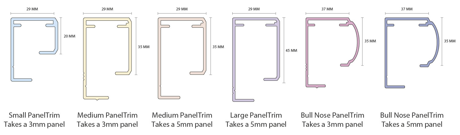 PanelTrim Frame Profiles