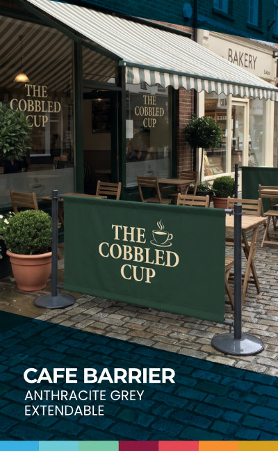 Cafe Barrier Product Advert