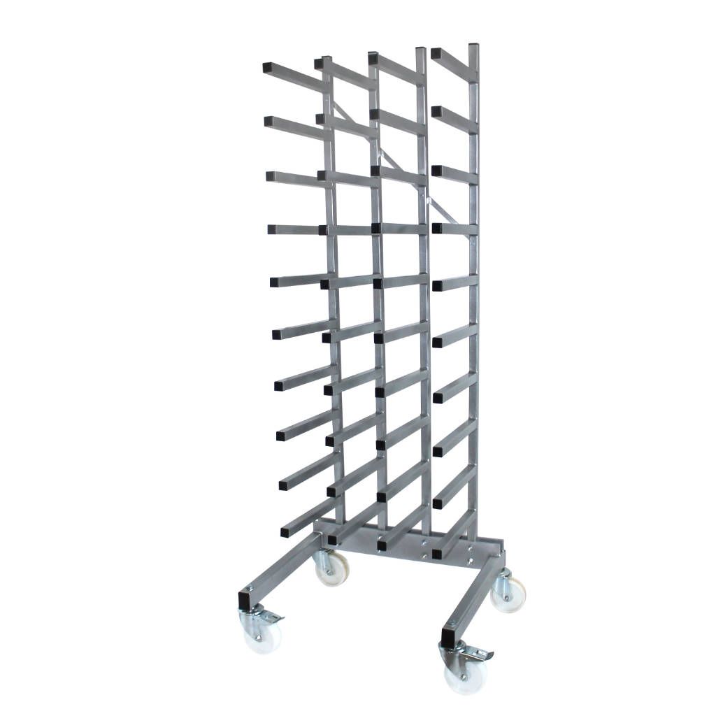 Floor Standing 40 Roll Media Storage Rack