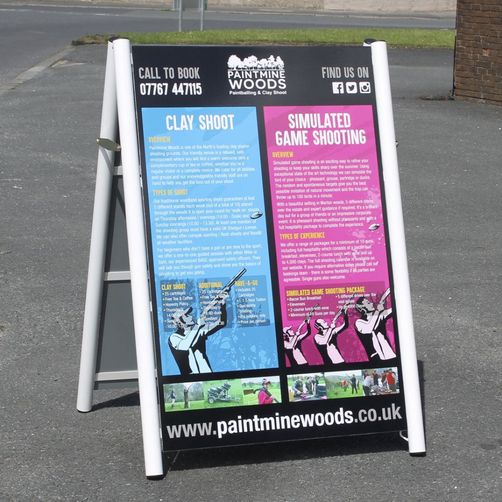 Narrow Arden Sign Frame
