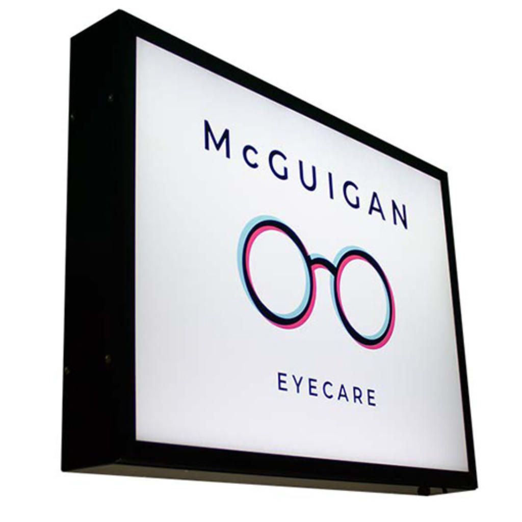 Custom Size Double Sided Illuminated Sign Box