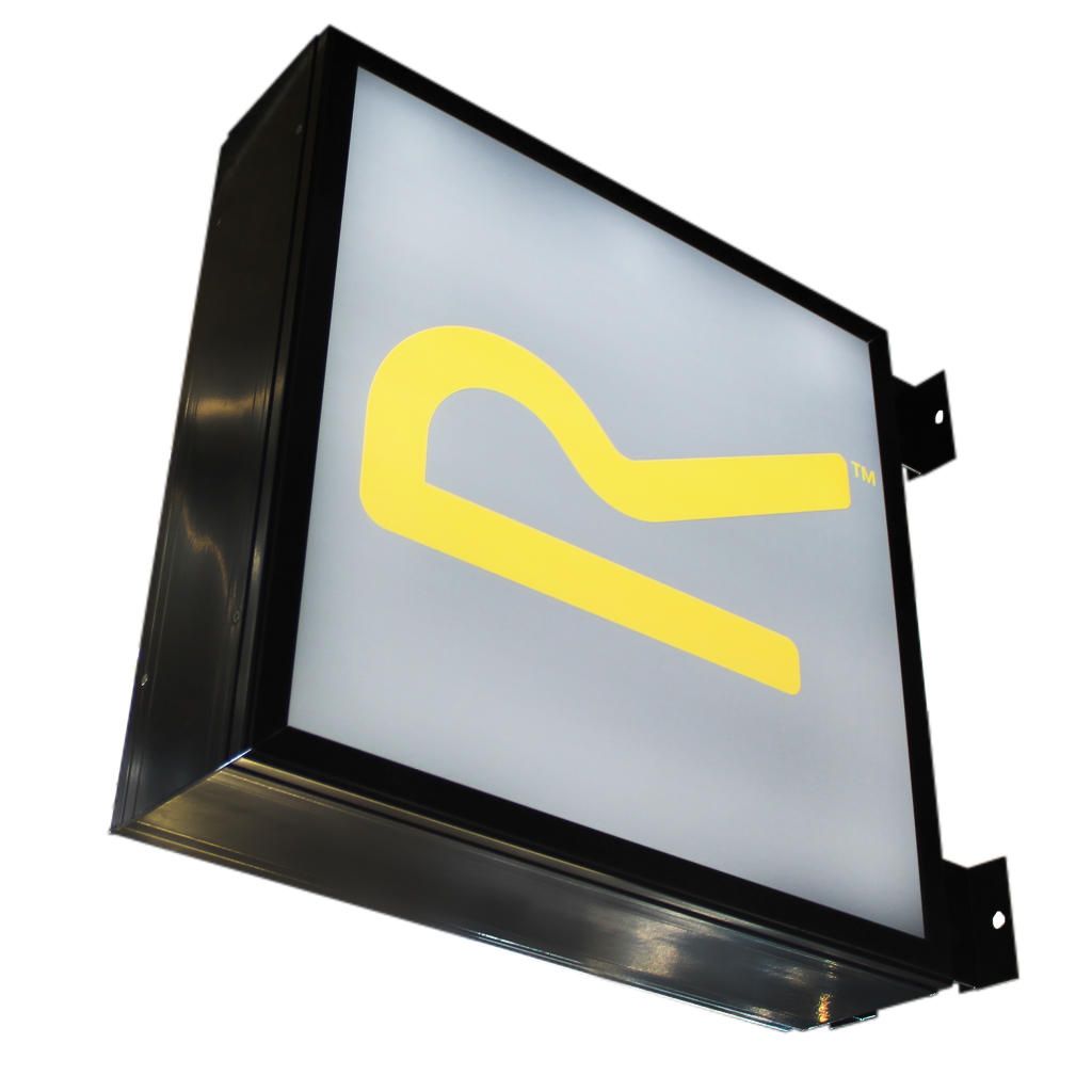 Double Sided Illuminated Sign 600mm x 600mm 