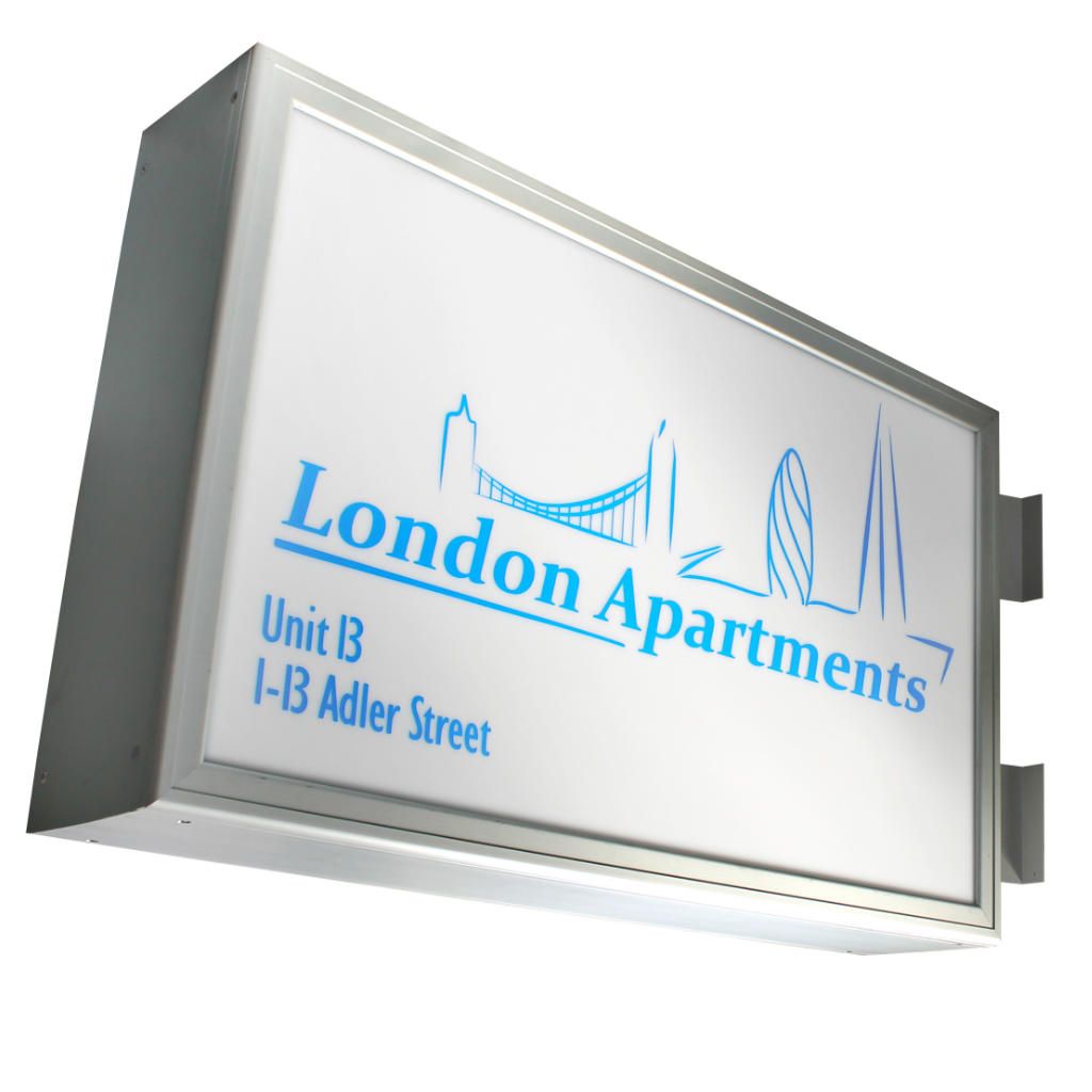 Double Sided Illuminated Sign 610mm x 440mm