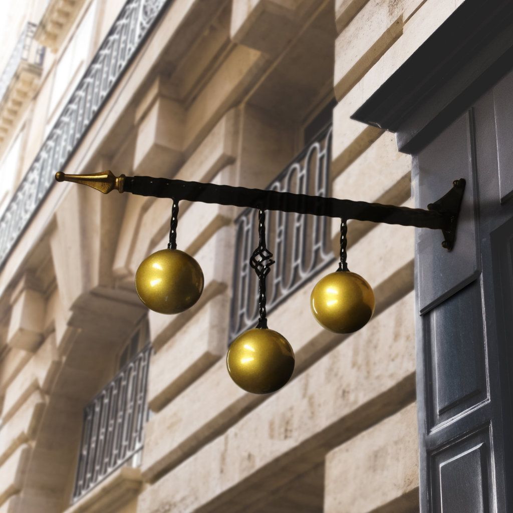 Pawnbrokers Speciality Sign Bracket