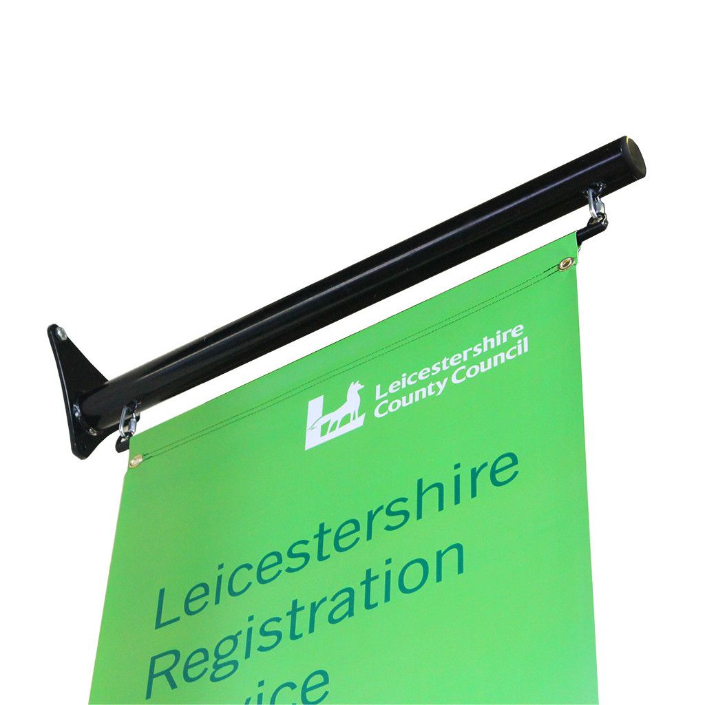 Projecting Wall Mounted 45cm Banner Pole Kit