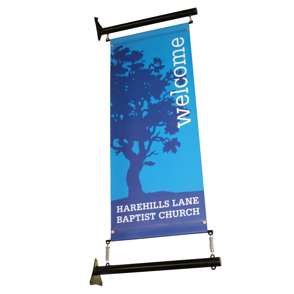 Projecting Wall Mounted 60cm Banner Pole Kit 