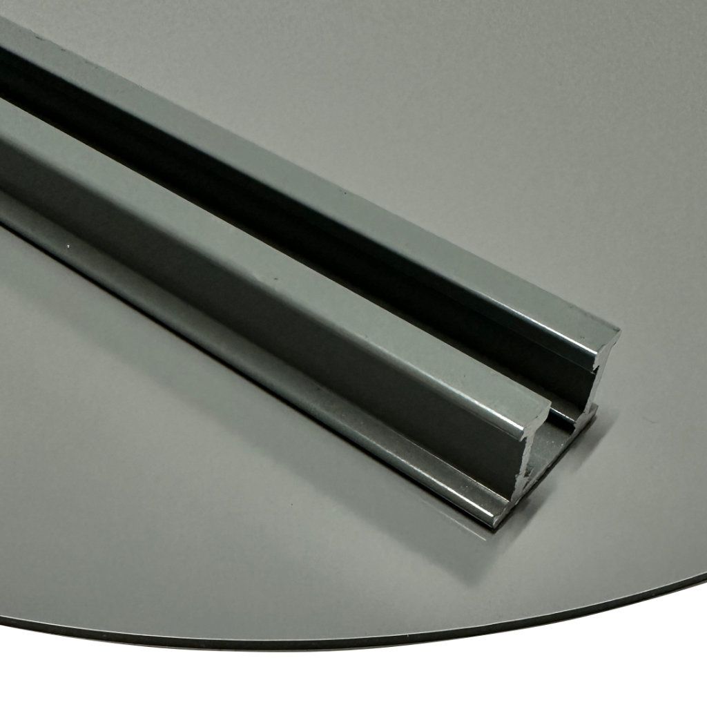 Road Sign Panel Traffic Grey Back 300mm Circle with Channel 