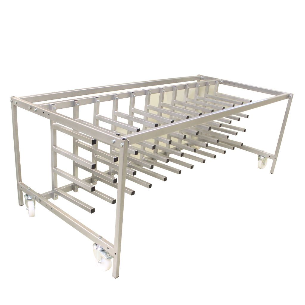 Workbench with Optional 48 Roll Storage Rack for up to 760mm Vinyl Rolls