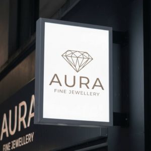 Double Sided Illuminated Sign Portrait 440mm x 610mm