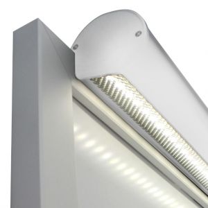 SALE - 1000mm White Frame Mount High Bright Cool White LED Trough Light (SKU:C119)
