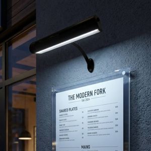 Mini 300mm Black Trough Light High-Bright LED Cool White