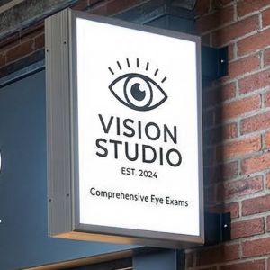 Double Sided Illuminated Sign Portrait 610mm x 915mm