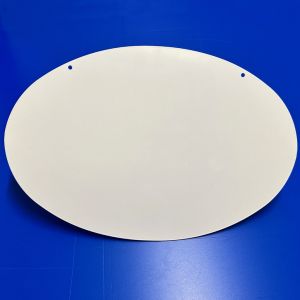 Seconds - 3mm Oval Aluminium Panel White 600mm x 400mm Landscape (SKU:C75)