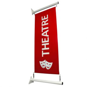 Projecting Wall Mounted 60cm Banner Pole Kit 