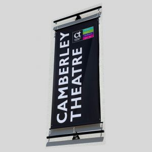 PULLEY Wall Mounted Flat to the Wall 122cm Banner Pole Kit