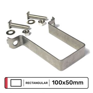 100 x 50mm Rectangle Post Sign Clip
