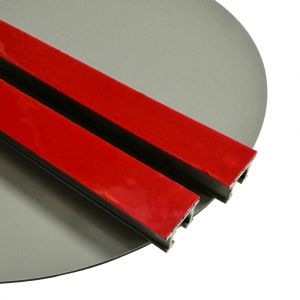 Road Sign Panel Traffic Grey Back 300mm Circle with Channel 