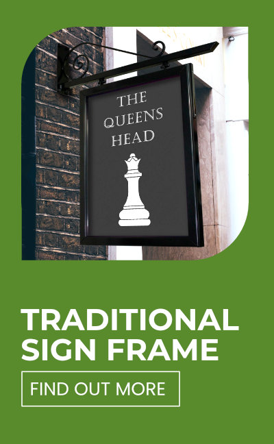 Traditional Sign Frame Product Ad